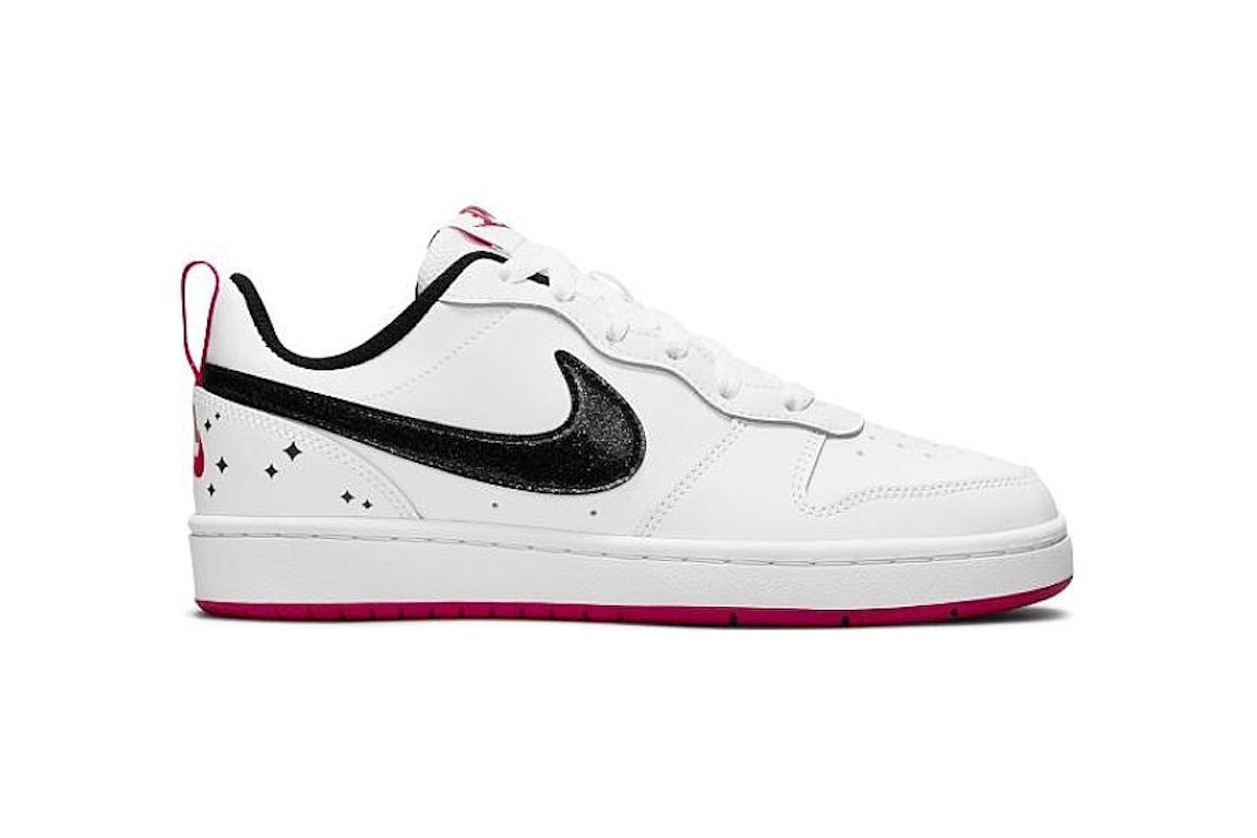 Pre-owned Nike Court Borough 2 Se White Very Berry (gs) In White/very Berry/black