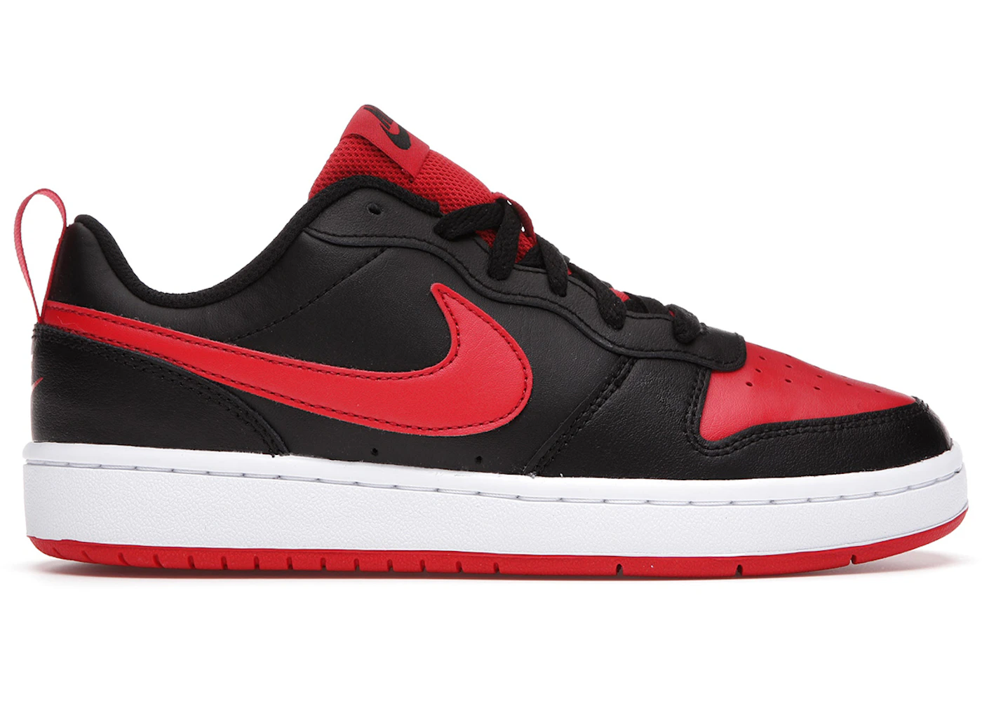 Nike Court Borough Low 2 Black University Red (GS) BQ5448 007 US Nike Court Borough Low 2 Black University Red (GS) BQ5448 007 US