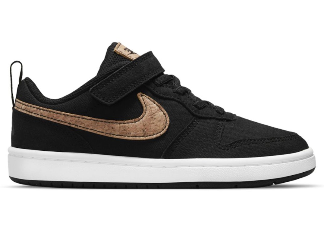 Pre-owned Nike Court Borough Low 2 Canvas Black Praline (ps) In Black/praline