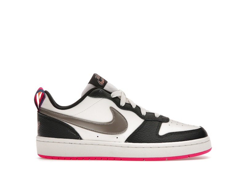 Nike Court Borough Low 2 Off Noir Pink Prime (GS) Kids' - DJ0040