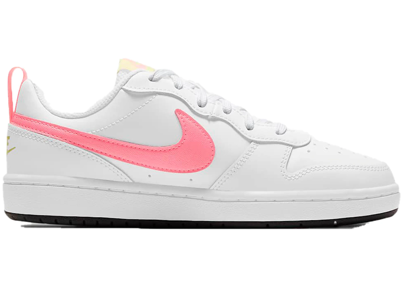 Nike Court Borough Low 2 White Light Citron Gs Bq5448 108 Nike Court Borough Low 2 White Light Citron Gs Bq5448 108