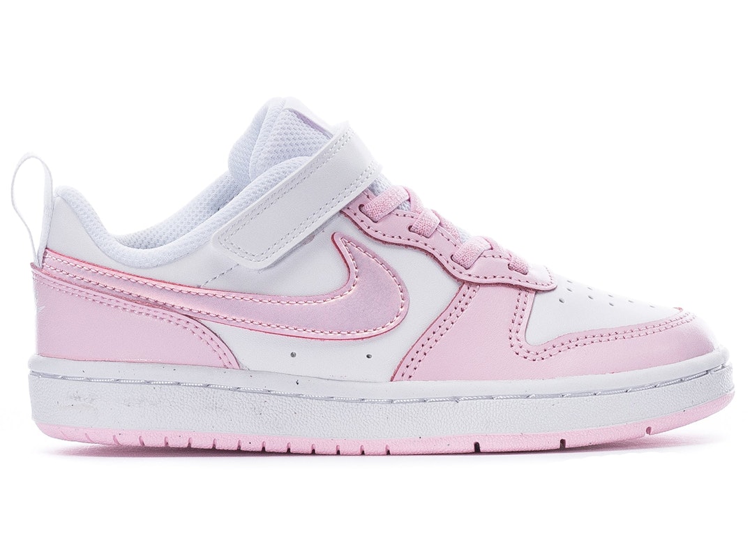 Pre-owned Nike Court Borough Low 2 White Pink Foam (ps) In White/pink Foam