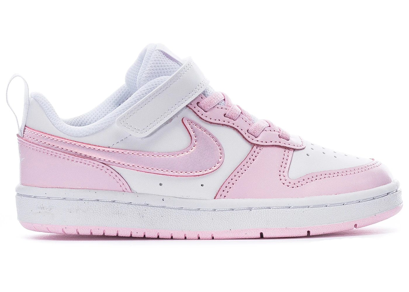 Nike Court Borough Low White Pink Foam (PS) DQ0473-100 US