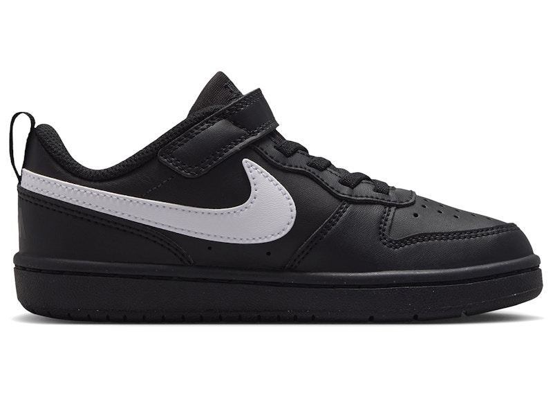 Nike Court Borough Low Recraft Black White Black (PS)