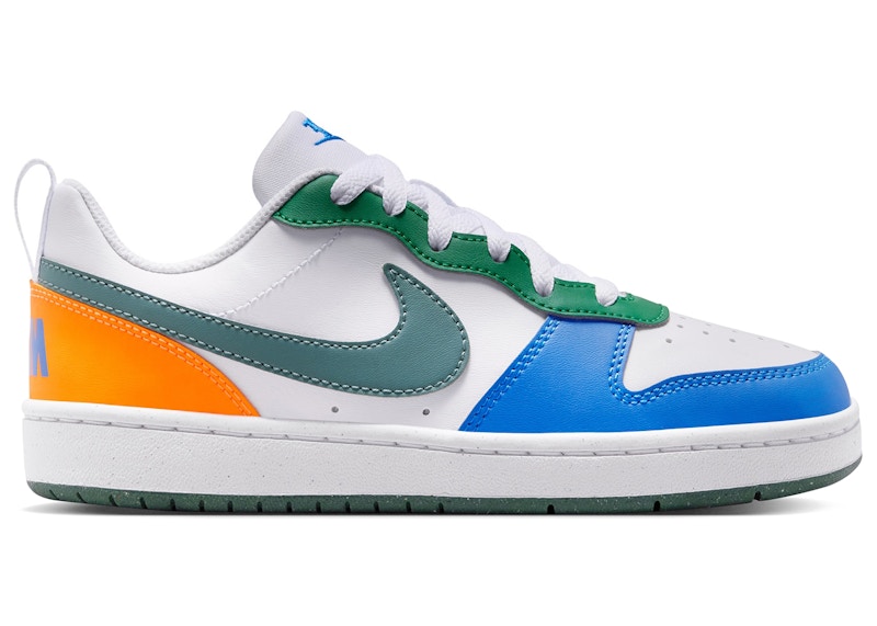 Nike Court Borough Low Recraft White Malachite Blue Crystal Mineral Slate (GS)