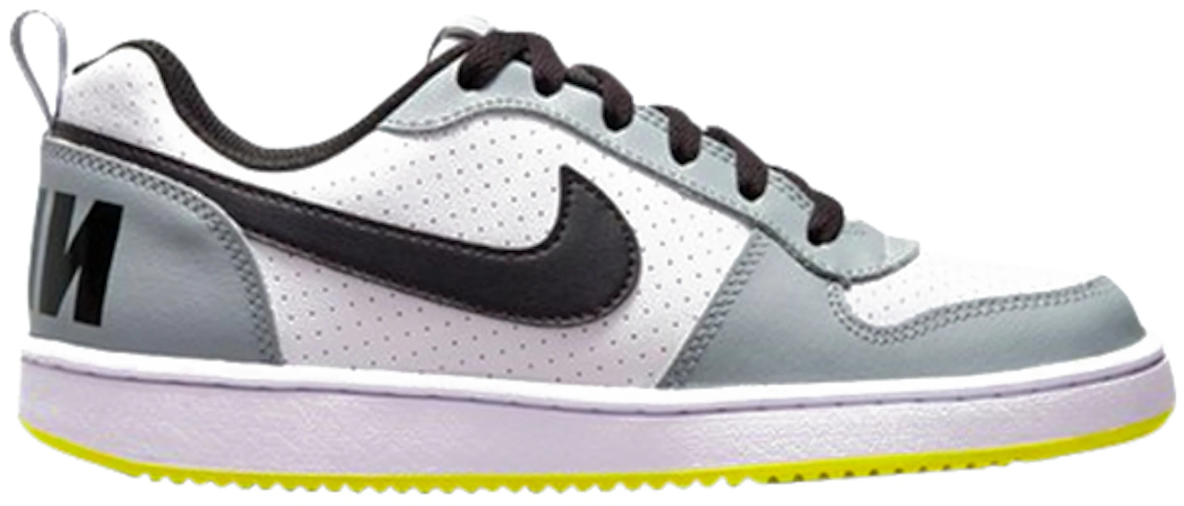 Nike Court Borough Low White Black Grey (GS) 839985-104 -