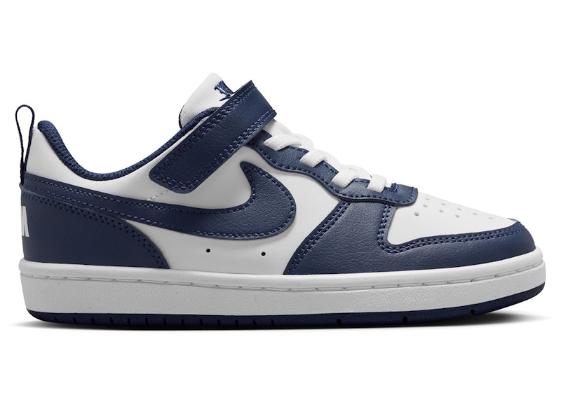 Nike Court Borough Low White Midnight Navy (PS)