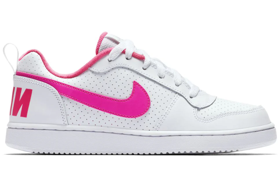 Nike Court Borough Low White Pink Blast (GS) Kids' - 845104-100 - US