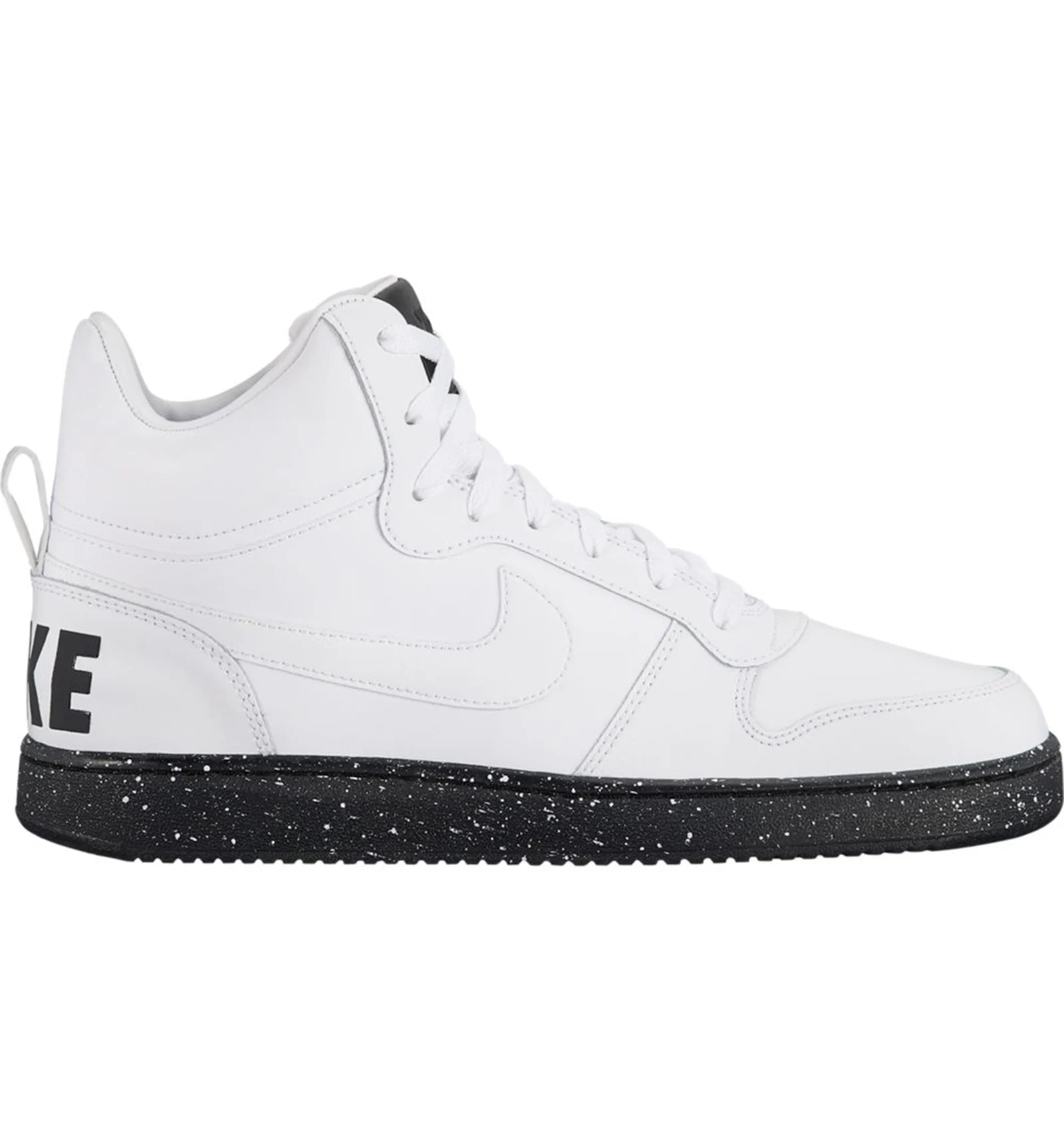 Nike Court Borough Mid White Black Speckled Sole Men s 916759