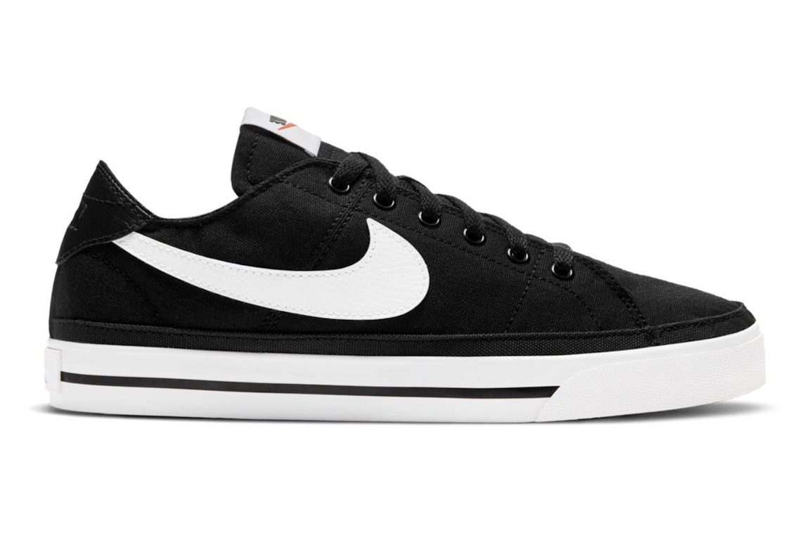 Pre-owned Nike Court Legacy Canvas Black White (women's) In Black/white