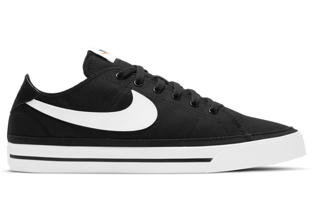 Pre-owned Nike Court Legacy Canvas Black White In Black/white