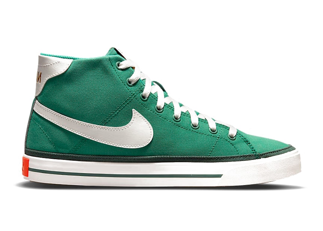 Pre-owned Nike Court Legacy Canvas Mid Green Noise In Green Noise/noble Green/sail