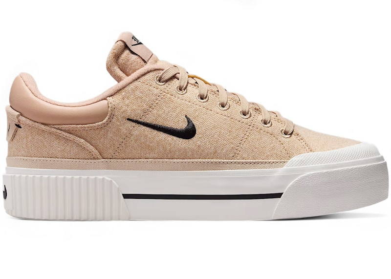 ☆nike☆ Court Legacy Lift W Pale Ivory White Hemp Phantom F Nike Court Legacy Lift Pale Ivory White (Women's) - FZ2606