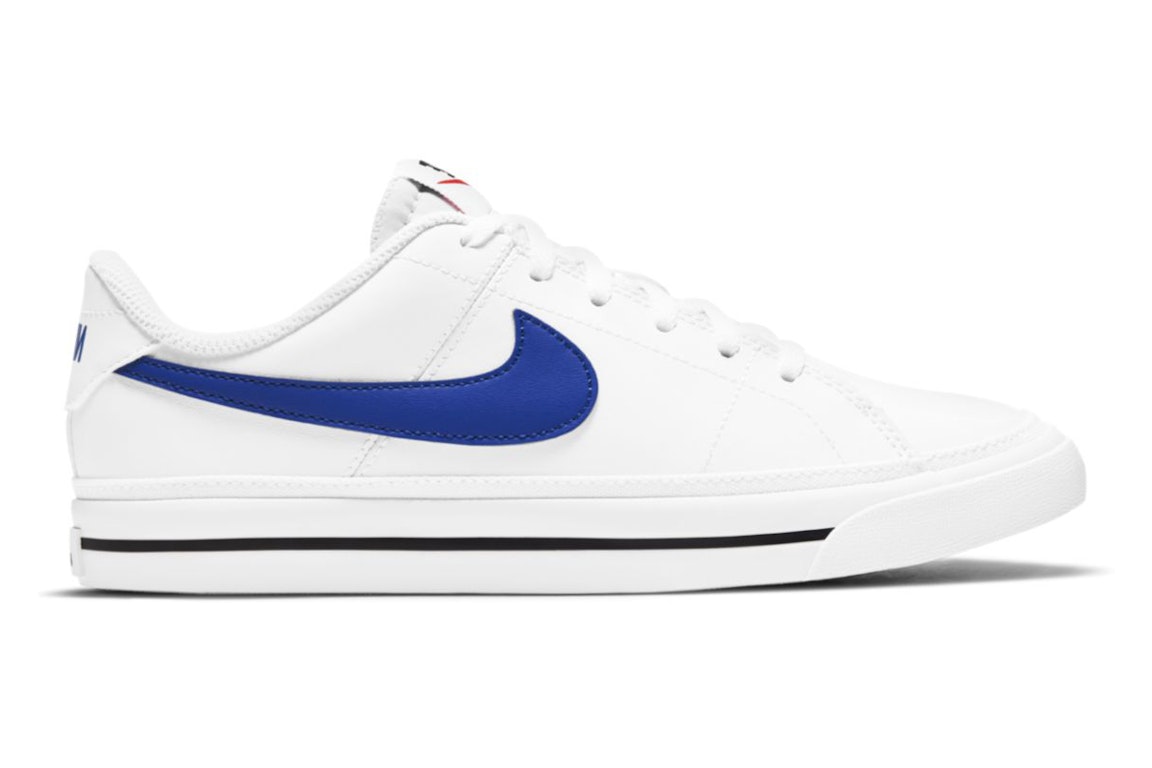 Pre-owned Nike Court Legacy White Game Royal (gs) In White/black/game Royal