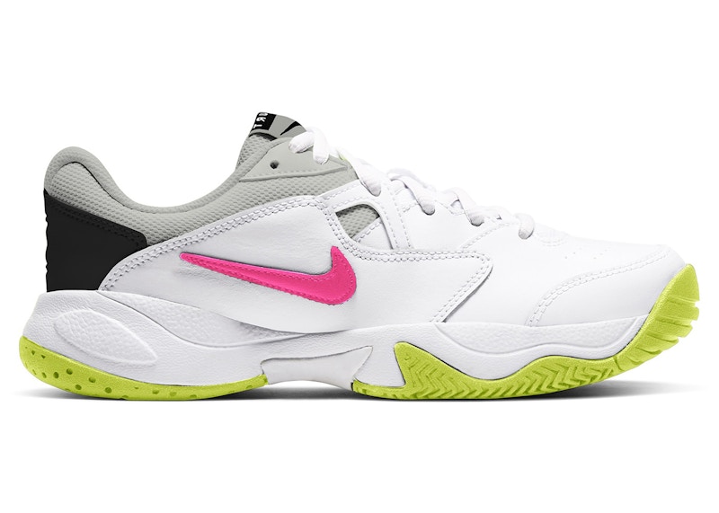 Nike Court Lite 2 White Hot Lime Laser Fuchsia (GS)