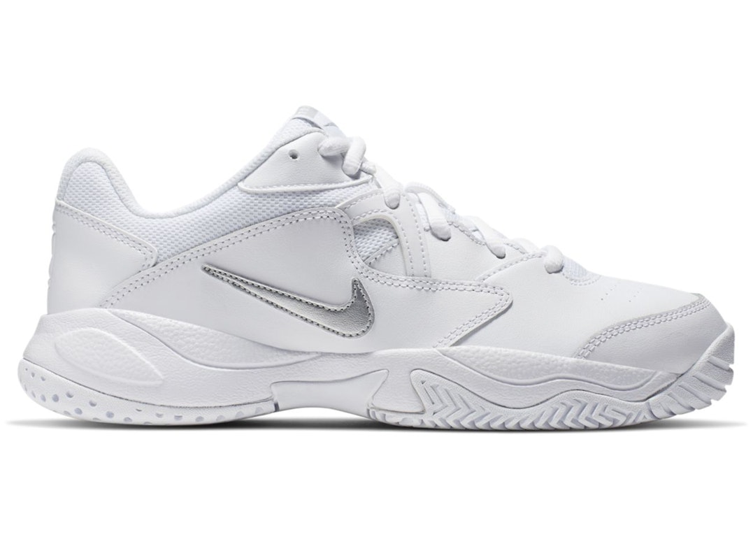 Pre-owned Nike Court Lite 2 Whiten (women's) In White/metallic Silver-white