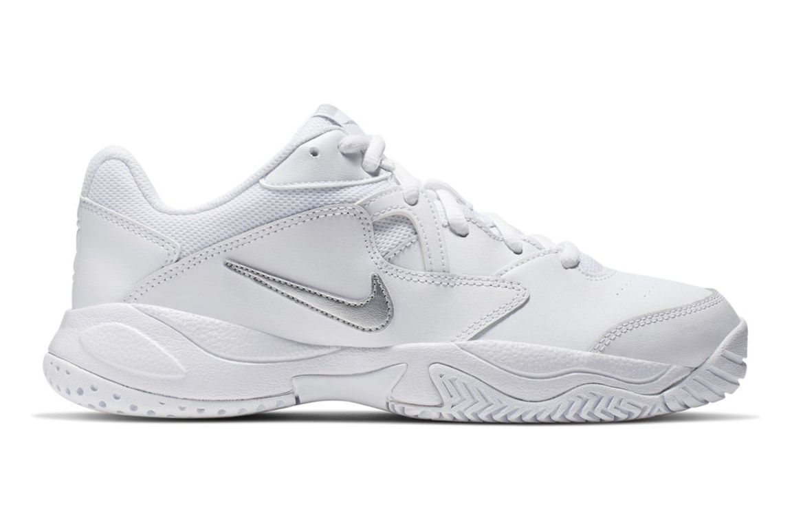 Pre-owned Nike Court Lite 2 Whiten (women's) In White/metallic Silver-white