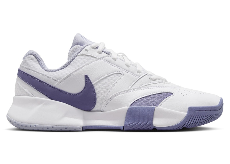 Pre-owned Nike Court Lite 4 (women's) Sneakers In White/ghost/world Indigo