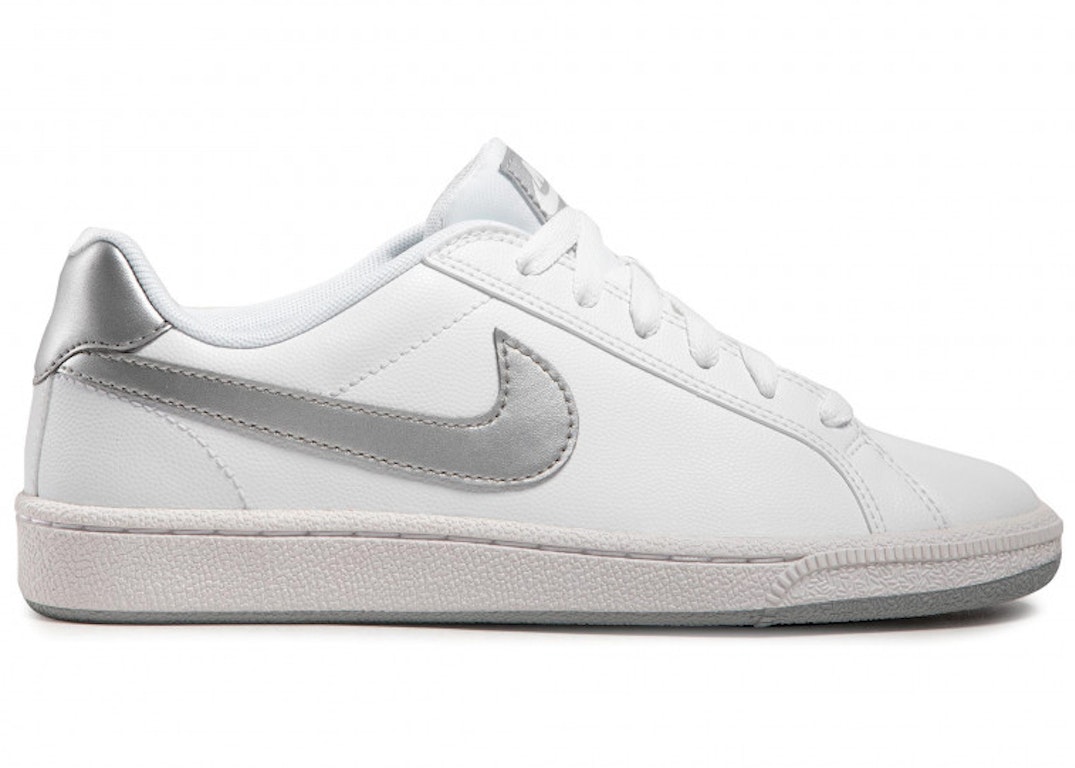 Pre-owned Nike Court Majestic White Metallic Silver (women's) In White/metallic Silver/white