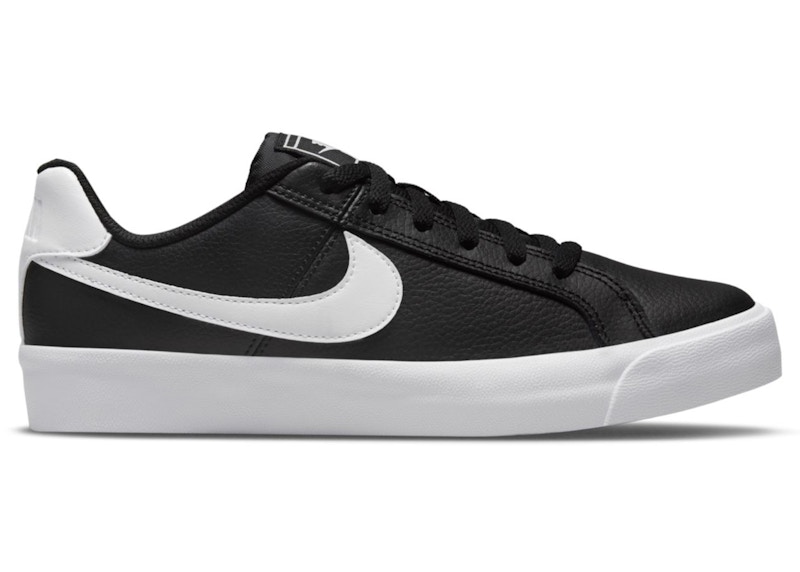 nike court royale women's black and white