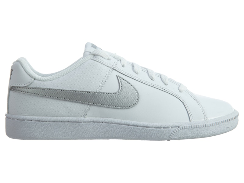 nike court royale white metallic silver