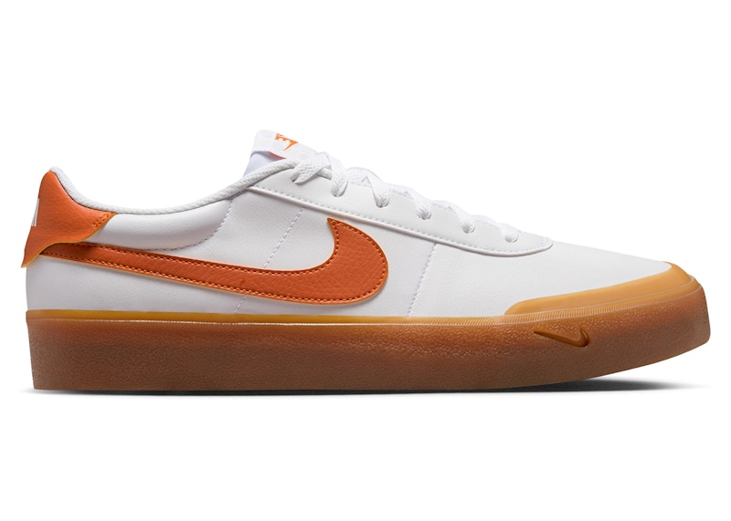 Nike Court Shot White Campfire Orange Gum Men's - FQ8146-115 - US