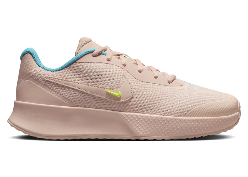 Pre-owned Nike Court Vapor Lite 3 Hc (women's) Sneakers In Washed Coral/volt/dusty Cactus In Multi