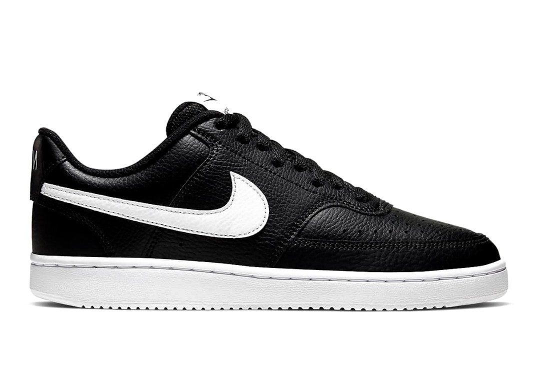 Pre-owned Nike Court Vision Low Black (women's) In Black/white