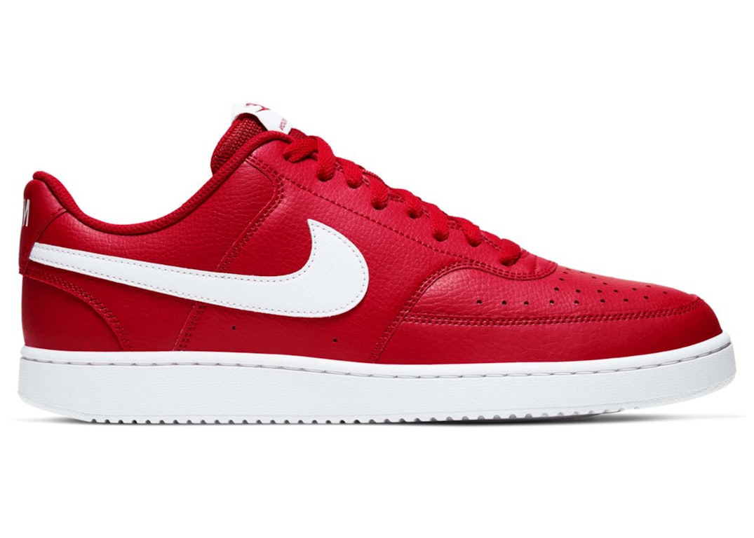 Pre-owned Nike Court Vision Low Gym Red In Gym Red/white