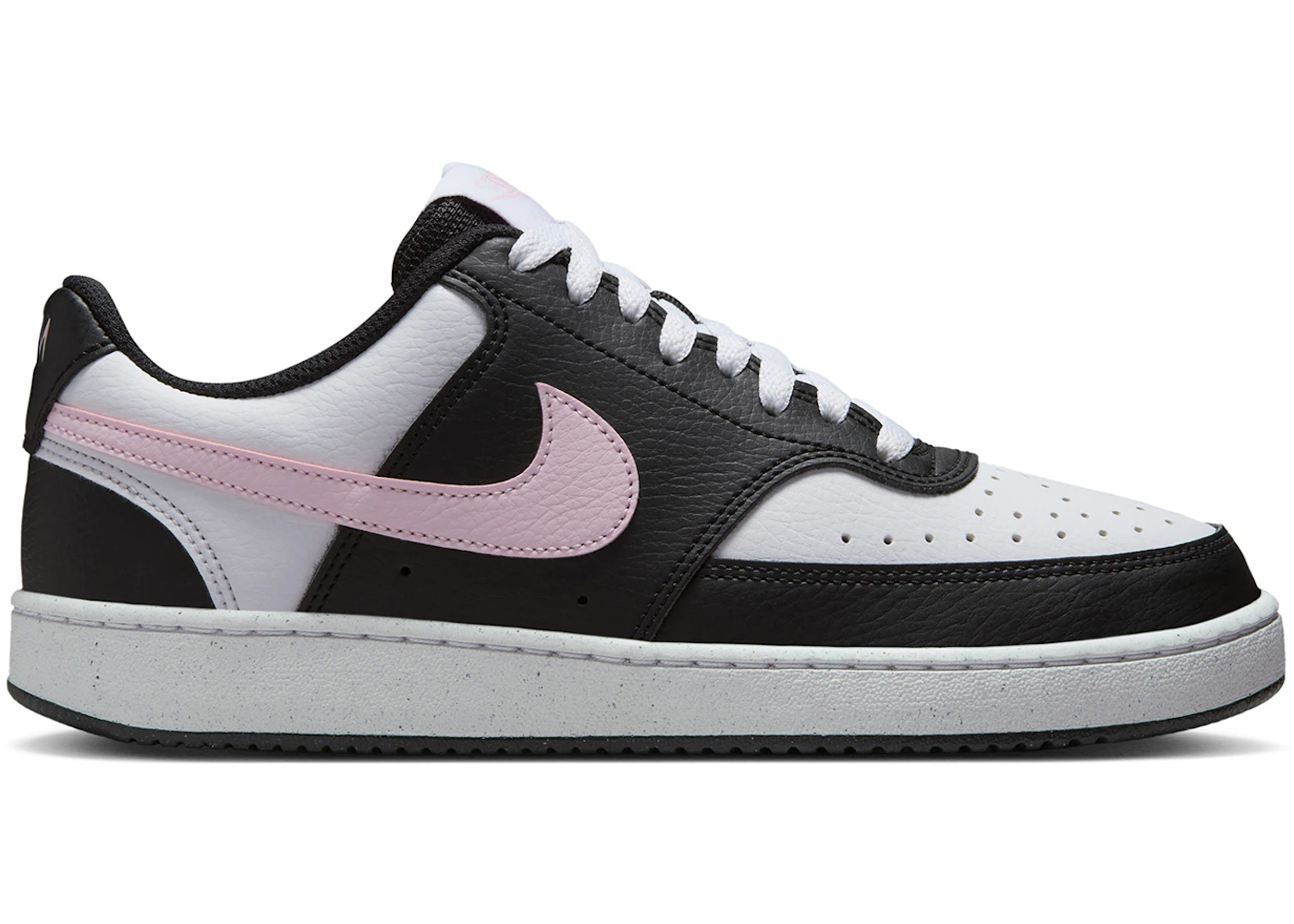 Nike Court Vision Low Next Nature Black White Pink Foam (Women's