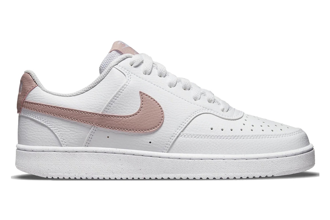 Pre-owned Nike Court Vision Low Next Nature Sail White Pink Oxford (women's) In White/pink Oxford