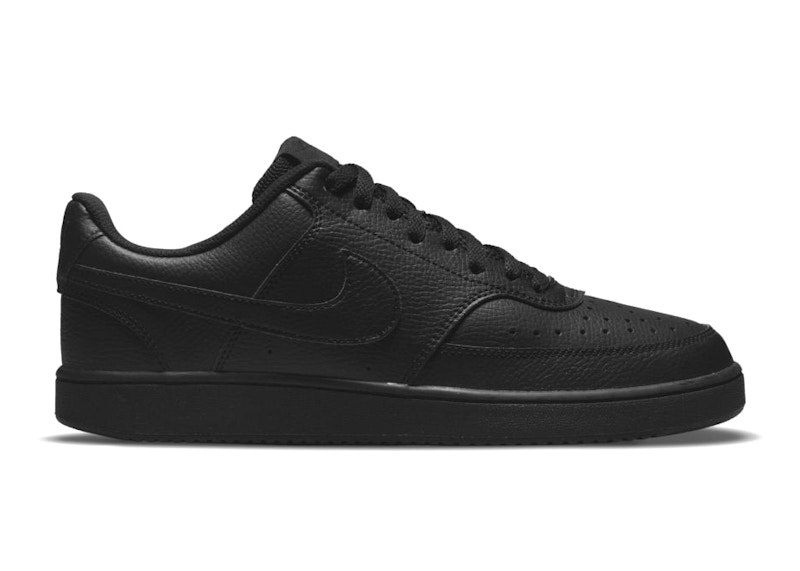 nike court vision low triple black