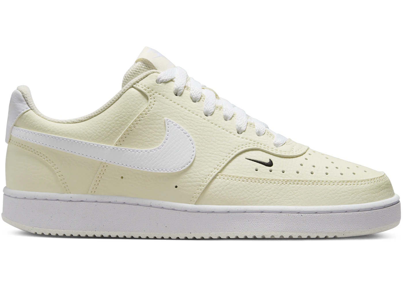 Nike Court Vision Low Next Nature White Black Pale Ivory (Women's