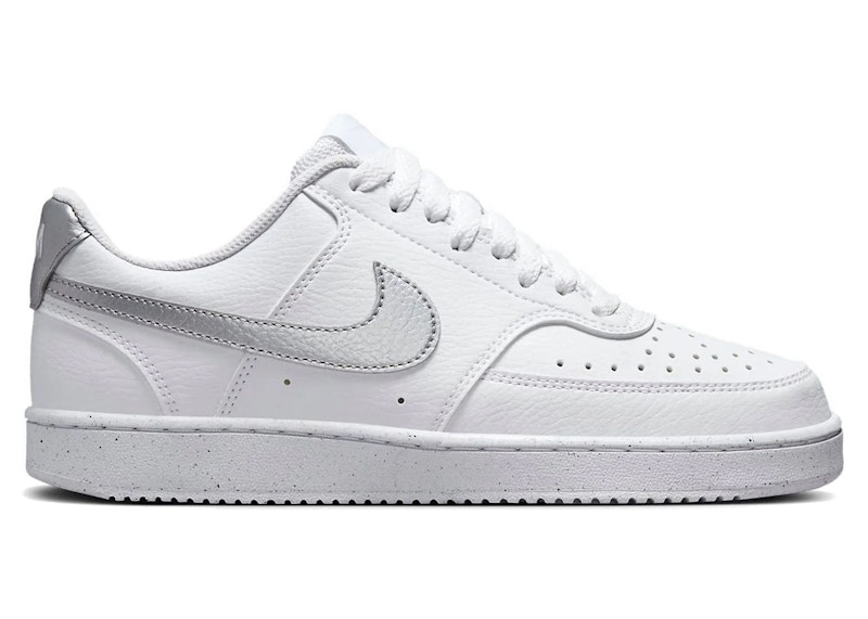 Wmns Court Vision Low Next Nature 'White Metallic Silver' - DH3158-108