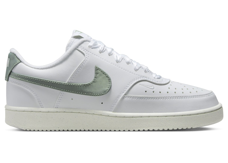 Pre-owned Nike Court Vision Low Next Nature (women's) Sneakers In White/sail/jade Horizon