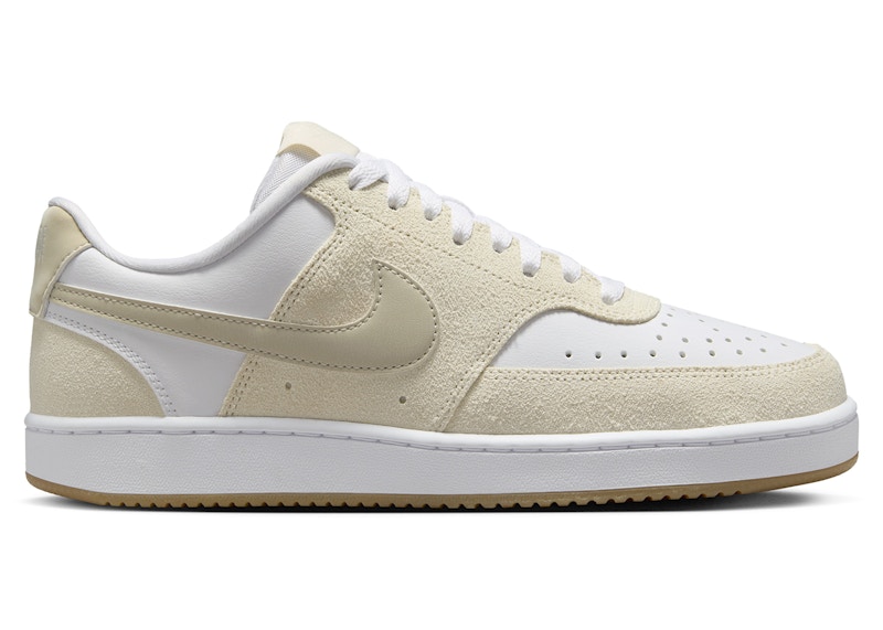 Pre-owned Nike Court Vision Low Light Orewood Brown (women's) Sneakers In Pale Ivory/white/gum Light Brown