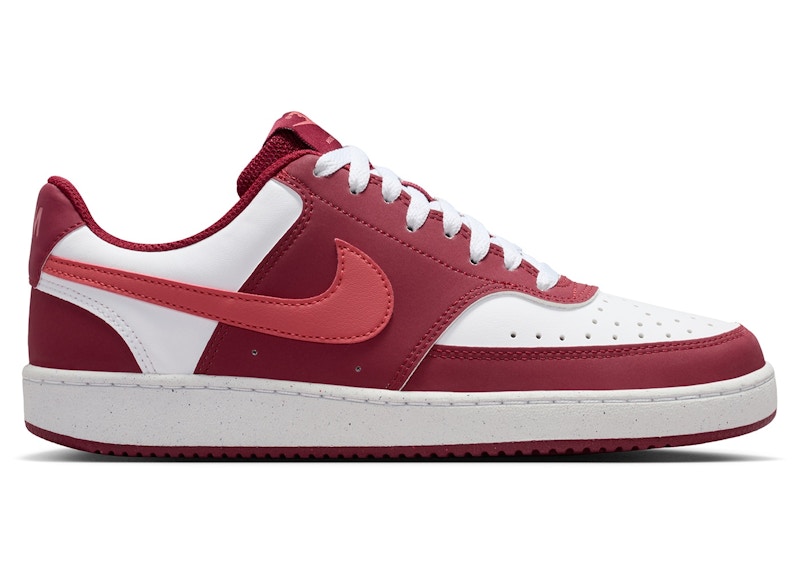 Nike Court Vision Low (Women's) Sneakers in Team Red/White/Adobe