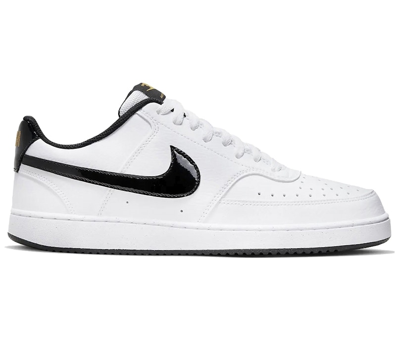 White nikes shop black tick