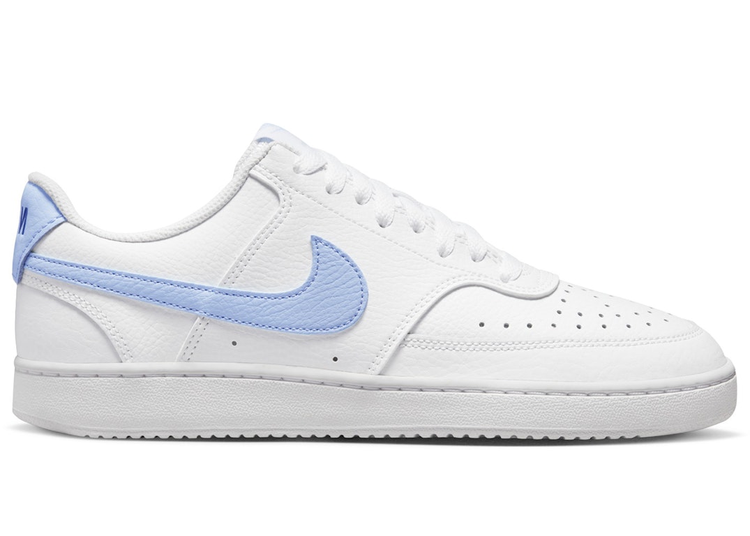 Pre-owned Nike Court Vision Low White Royal Tint Lilac (women's) In White/royal Tint-deep Royal Blue