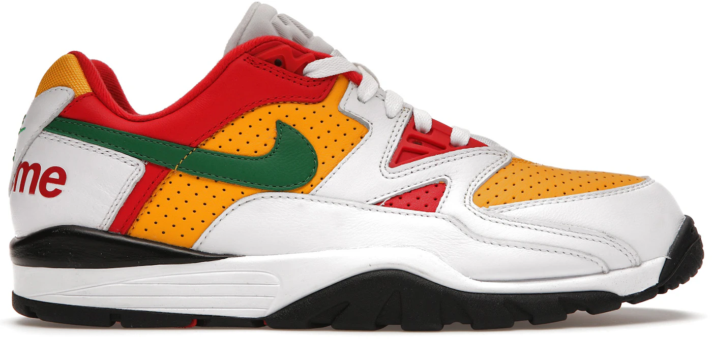 SUPREME x NIKE'S cross trainer low white green red yellow new mens