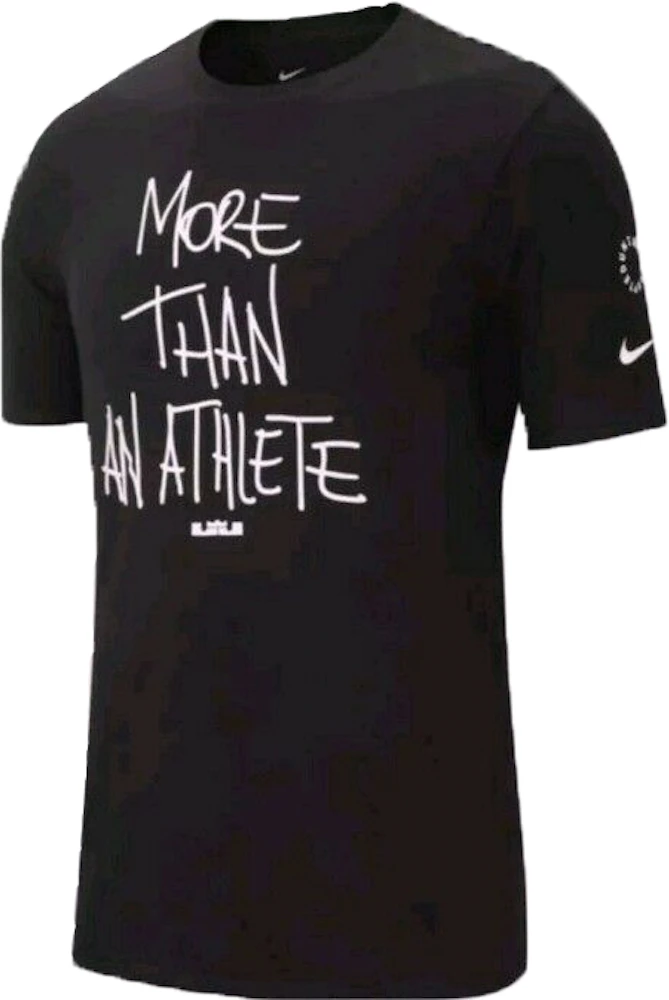 Nike Dri-Fit LeBron James More Than an Athlete Tee Black Men's - US