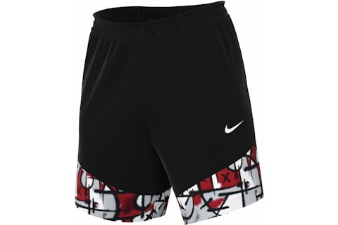 Nike Dri-Fit Loose Fit Shorts Black/White/Red Men's SS24 US