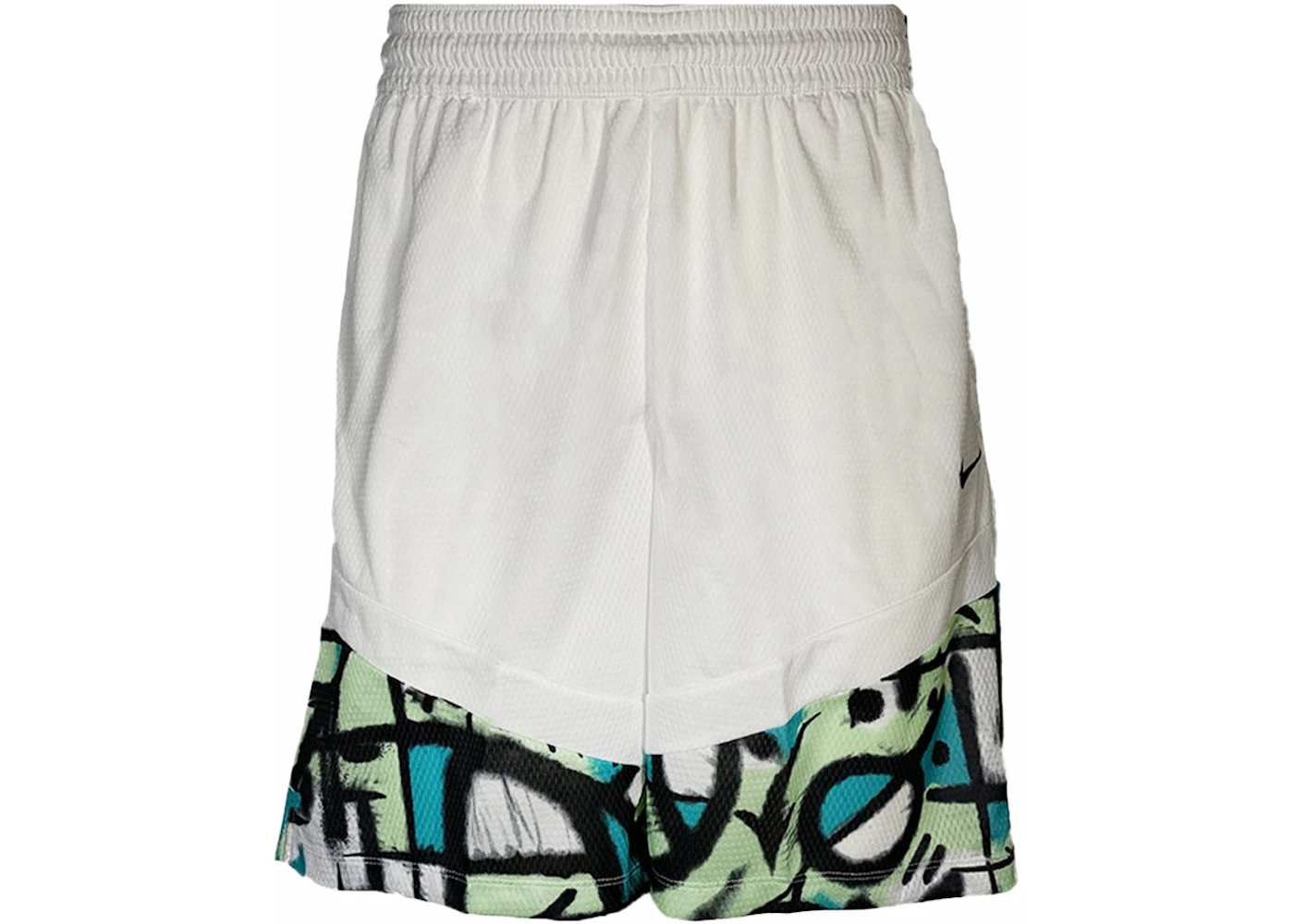 Nike Dri-Fit Loose Fit Shorts White/Black/Green Men's SS24 GB