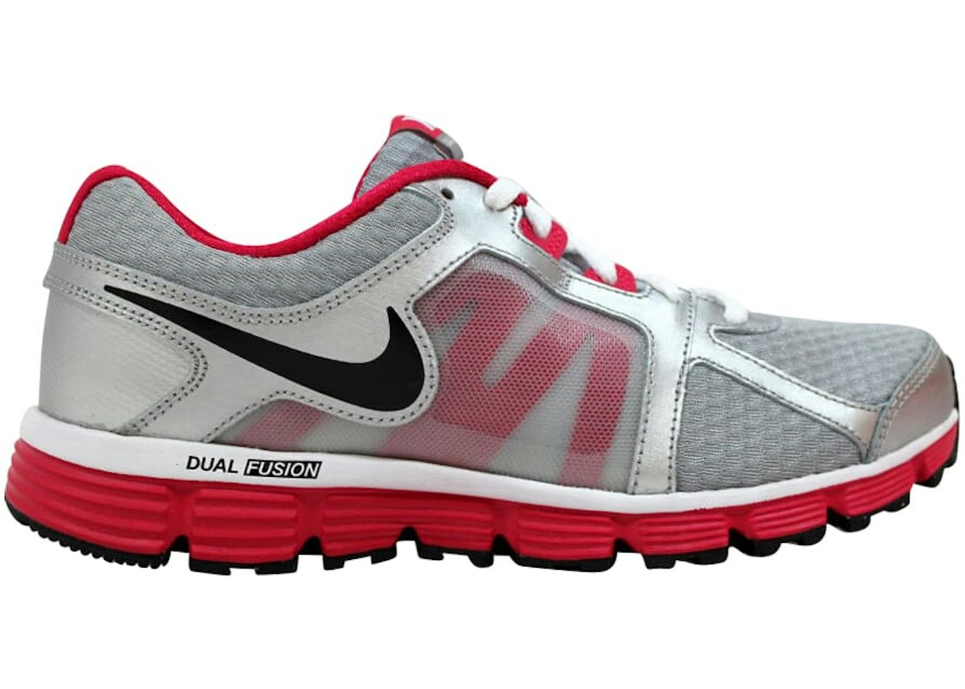 Nike Dual Fusion St 2 Metallic Silver Gs 002 Nike Dual Fusion St 2 Metallic Silver Gs 002