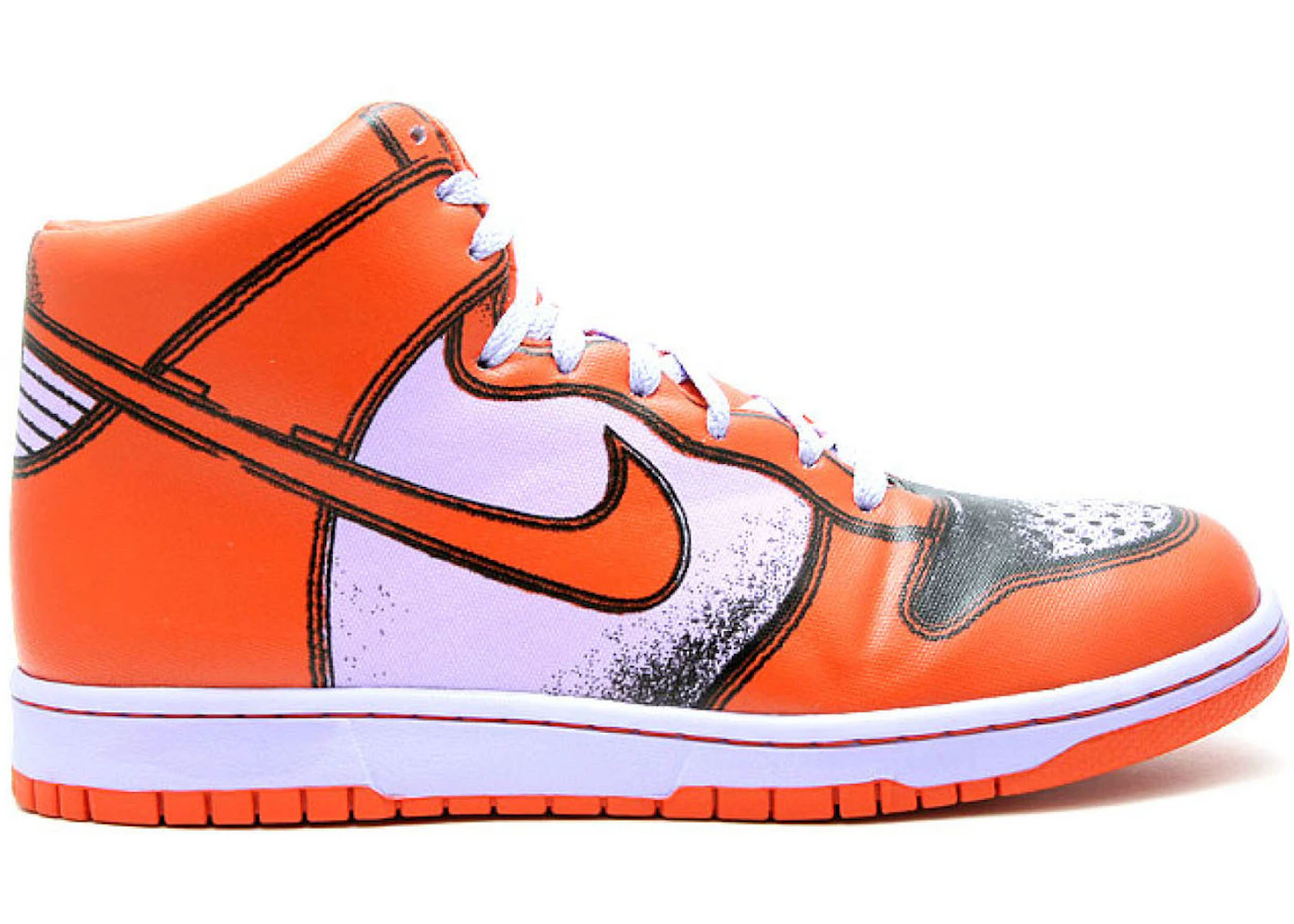 Nike Dunk High Pieza Premium Lilac Ice Anaranjado Profundo