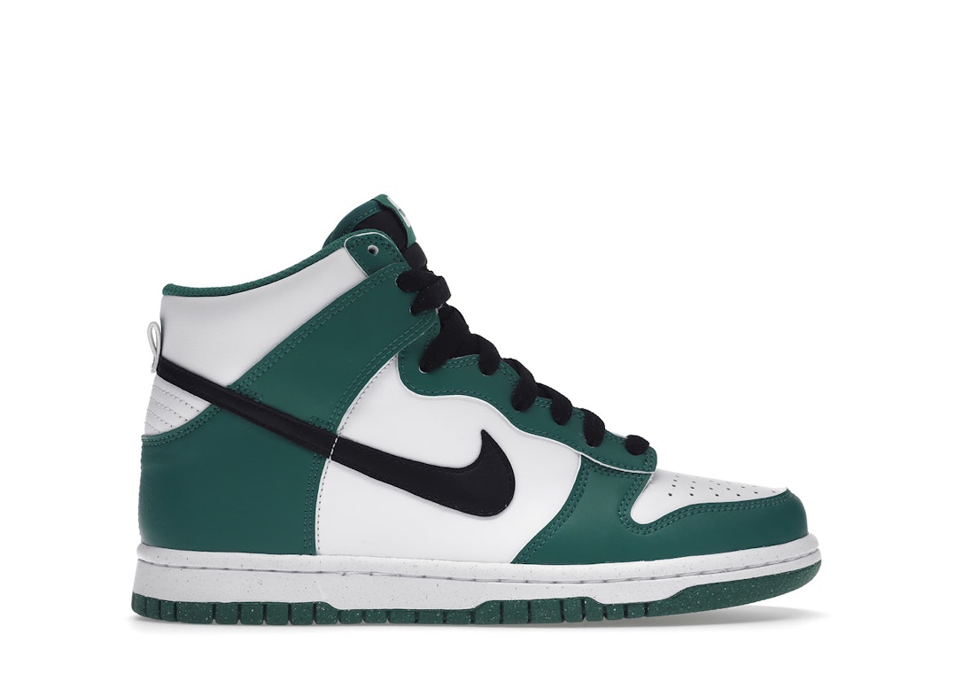 Pre-owned Nike Dunk High Celtics (gs) In White/green/black