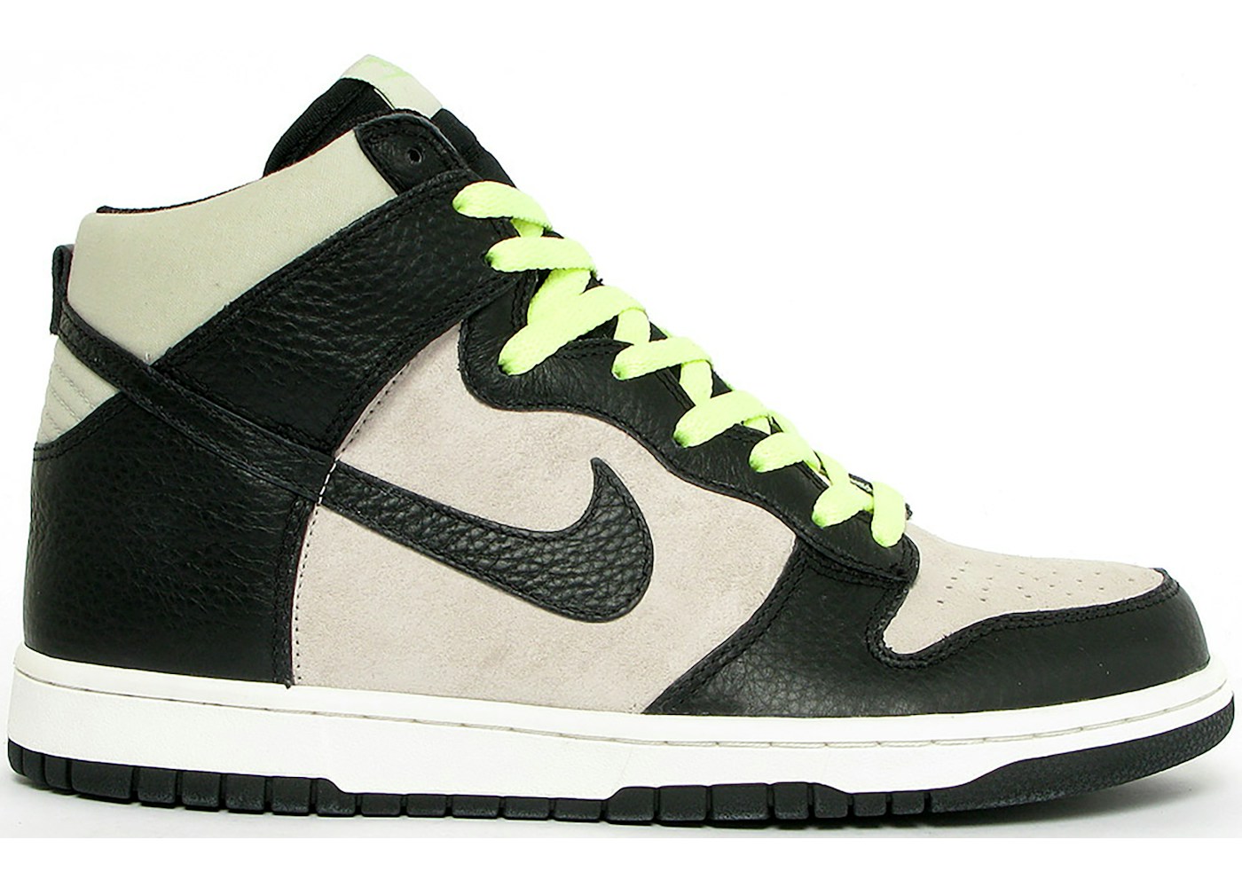 Nike Dunk High Light Bone Black Light Liquid Lime - 407920-010