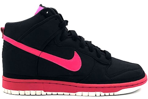 Nike Dunk High Nylon Premium Black Vivid Pink Men's 354713-061 GB