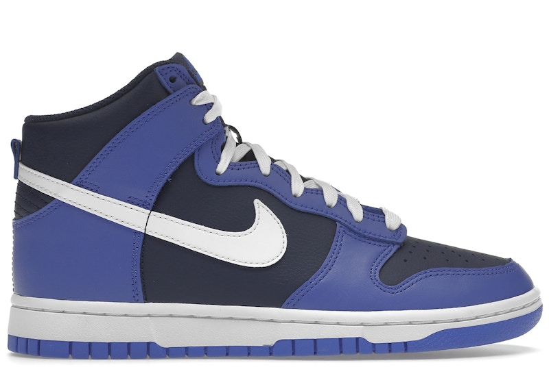 Sb dunk shop high white blue