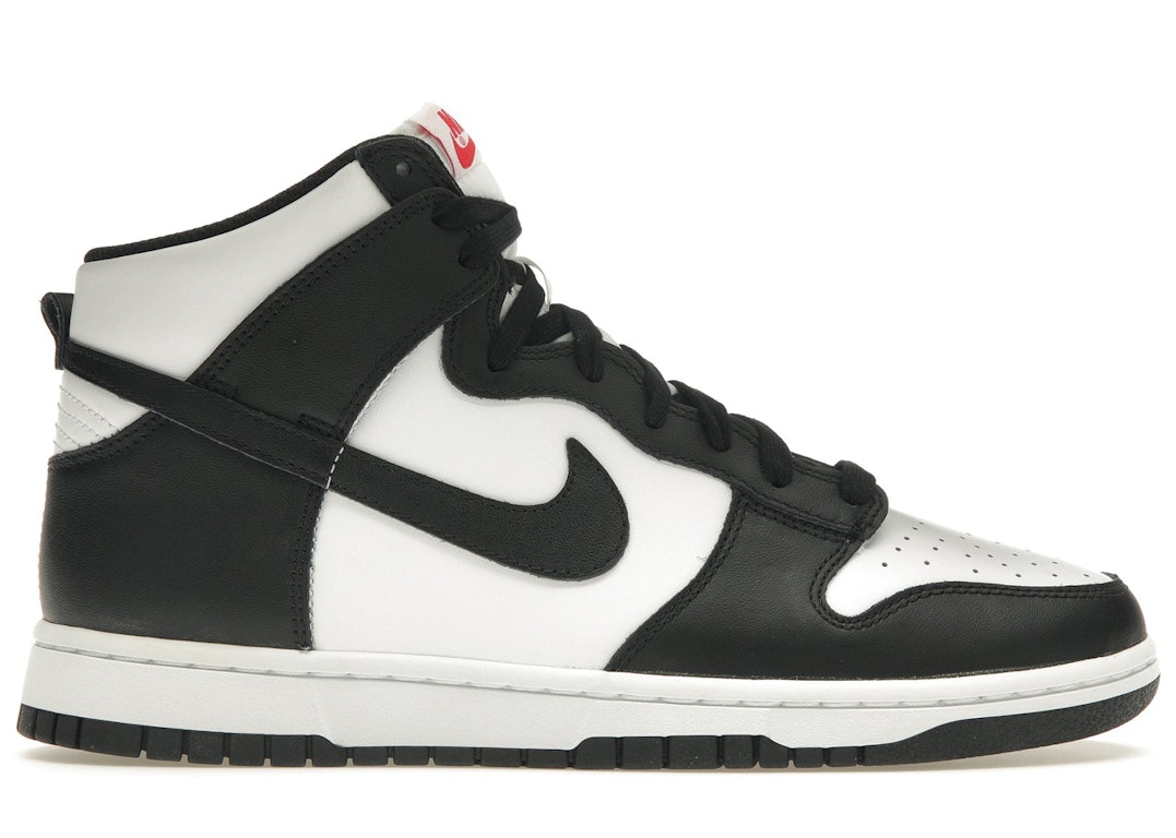 Pre-owned Nike Dunk High Panda (2021) In White/black-university Red